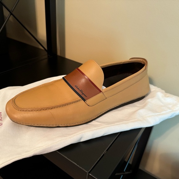 Salvatore Ferragamo light brown men’s shoes, size 10